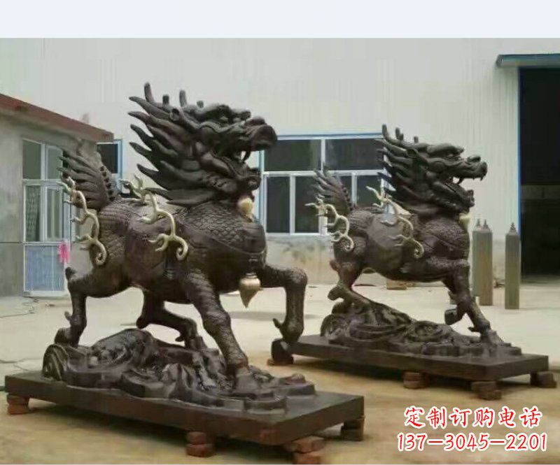 上海铸铜企业麒麟雕塑