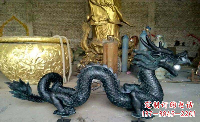 上海铸铜双龙戏珠广场铜雕