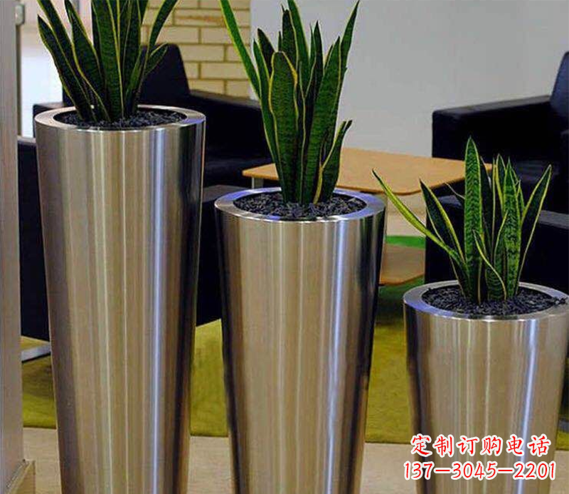 上海不锈钢花盆广场雕塑