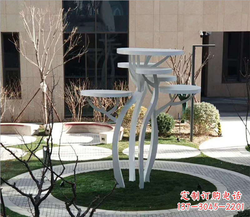 上海不锈钢蘑菇景观雕塑 