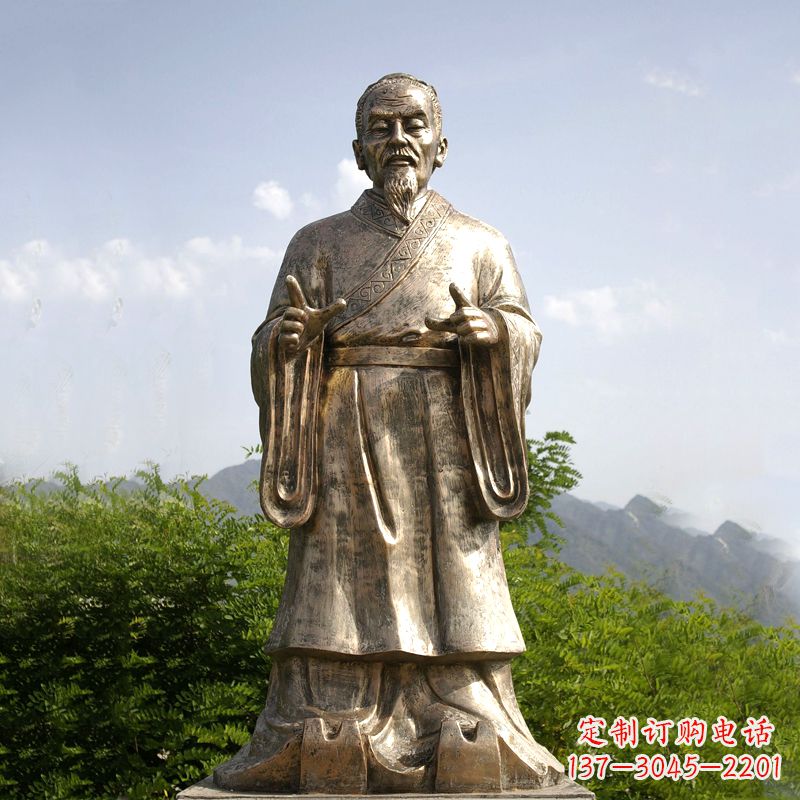 上海祖冲之纯铜雕像