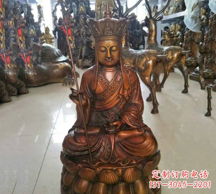 上海坐式地藏菩萨铜雕