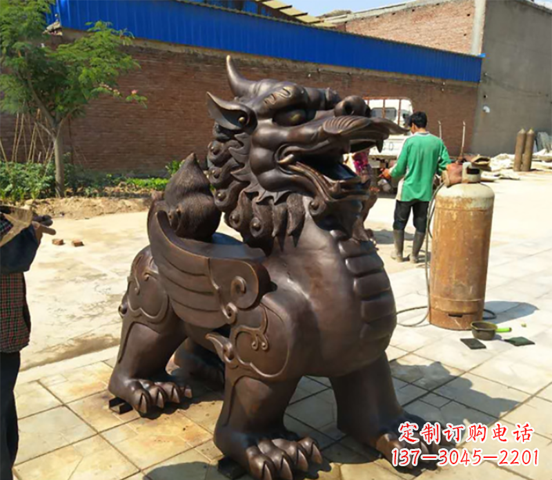 上海貔貅铸铜雕塑