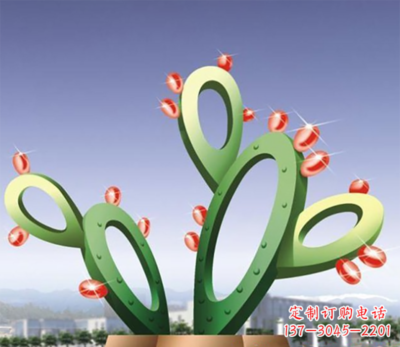 上海仙人掌不锈钢雕塑